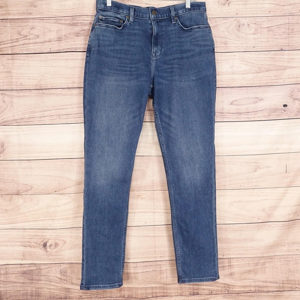 Banana Republic Jeans Mens 32x32 Blue Travel Slim Fit Stretch Tapered Denim
